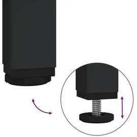 vidaXL Stauraum-Kopfteil mit Regal Sonoma Eiche 200 cm Holzwerkstoff