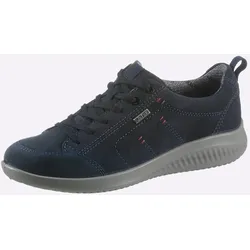 Schnürschuh JOMOS, Damen, Gr. 40, blau (marine), Veloursleder, Schuhe