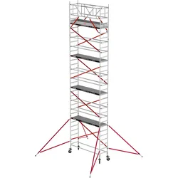 Altrex Fahrgerüst RS Tower 51 Aluminium mit Holz-Plattform 10,20m AH schmal 0,75x1,85m