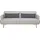SalesFever 3-Sitzer Sofa Webstoff Grau - natur),