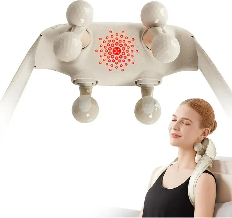 SKG H7 Ultra Nacken-und Schultermassagegerät mit rotierender Knetmassage und Rotlicht-Moxibustion–Geschenk für den Liebhaber
