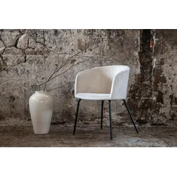 Berit Esszimmerstuhl Velour beige.