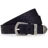 B.belt Gürtel Leder in schwarz | Gr.: 110 cm