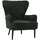 Mendler Lounge-Sessel HWC-K37 Cord 75 x 80 x 75 cm dunkelgrün mit Kissen