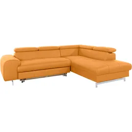 Cotta Ecksofa Kunstleder 2-Sitzer Orange