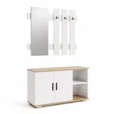 VCM Gados XL Diele 132x90x33 cm Weiß