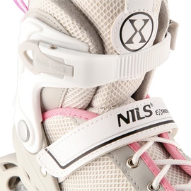 Nils Extreme 2-In-1 Inliner Eishockey Camille, Grau-Rosa S(29-33)