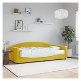 vidaXL Tagesbett mit Matratze 90 x 200 cm gelb