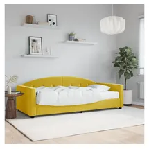 vidaXL Tagesbett mit Matratze 90 x 200 cm gelb