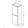 Ideal Standard i.life A Halbhochschrank 40 x 30 x 120 cm Weiß Glas