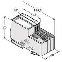 Turck TI-BL20-E-EN-S-4 7030631 Sensor/Aktorbox aktiv 1St.