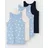 NAME IT Mädchen Nkftank Top 4P Hearts Noos, Serenity, Numeric_98 (4er Pack) - 98