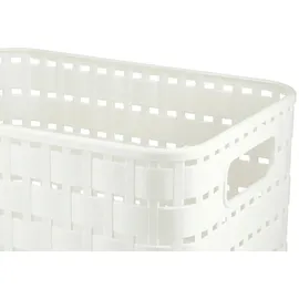 Rotho Aufbewahrungskorb COUNTRY 18 x 14 x 10 cm weiß