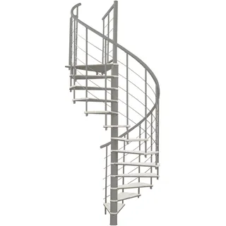 Minka Spindeltreppe Fusion Ø 160 cm Grau-Weiß