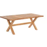 SonnenPartner Stanford Gartentisch 200 x 100 x 76 cm Teakholz