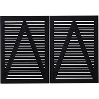 Plus Doppeltor Osaka 200 x 136 cm RAL 9005 Schwarz