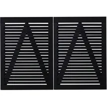 Plus Doppeltor Osaka 200 x 136 cm RAL 9005 Schwarz
