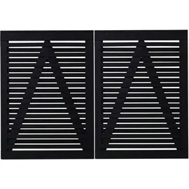 Plus Doppeltor Osaka 200 x 136 cm RAL 9005 Schwarz