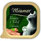 Miamor Feines & Filet Geflügel Pur & Gemüse 32 x 100 g