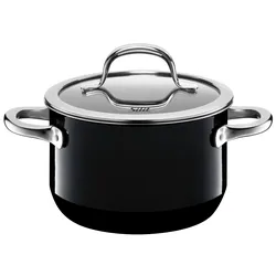 Fleischtopf SILIT "Passion Black", schwarz, H:10,6cm Ø:16cm, Töpfe, Made in Germany