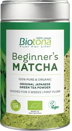 Biotona Bio Beginners Matcha Original Japanischer Grüntee Pulver 80g