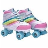 Apollo Rollschuhe Verstellbare Soft Boot Rollschuhe Kinder und Jugendliche, größenverstellbare Roller Skates für Mädchen und Jungen - Größen 31-42 bunt M (35-38)