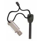 MFH Camping Outdoor Feuerstarter Zündstein Feuerstahl Army Modell schwarz