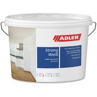 ADLER Aviva Strong-Weiß - Premium Latexfarbe, abwaschbare Wandfarbe für Küche, Bad & Flur weiß 3l