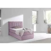 INOSIGN Boxspringbett »Sagres«, Kopfteil mit 2farbiger Flatterbiese und zweifarbigen Knöpfen