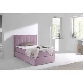 INOSIGN Boxspringbett »Sagres«, Kopfteil mit 2farbiger Flatterbiese und zweifarbigen Knöpfen