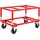 Kongamek Palettenwagen Stahl 1200x800mm rot höhenverstellbar