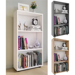 VCM Holz Aufbewahrung Stand Regal Bücherregal Deko Bücher Standregal Bulas 3 Fächer