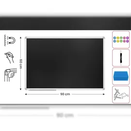 ALLboards Kreidetafel 90x60 cm, Alurahmen