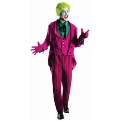 Rubie ́s Kostüm Joker classic Deluxe, Original lizenziertes Joker Kostüm im Retro-Style rosa M-L