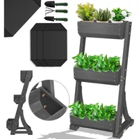 Kesser Hochbeet mit Etagen 60 x 30 cm Anthrazit