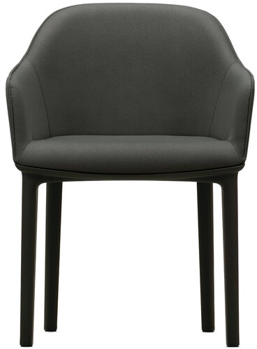 Vitra Stuhl Softshell Chair grau, Designer Ronan & Erwan Bouroullec, 81.5x62x56.5 cm