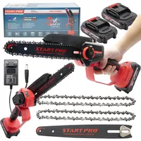 SNQ StartPro Mini Akku-Kettensäge 8 Zoll, kabellose elektrische Kettensäge
