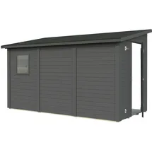 Palmako Gerätehaus Mia 5,4 m2 - 16 mm dunkelgrau lackiert