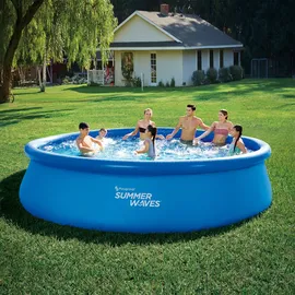 Summer Waves Quick-Up Pool Komplett-Set Ø 457 x 107 cm Blau