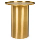 BIZZOTTO - Moderner Couchtisch Kalpita aus Stahl, rundes Design, modern, goldfarben, für dein Wohnzimmer