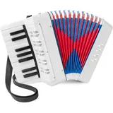 Akkordeon,Akkordeon kinder,Ziehharmonika,17 Tasten 8 Bass Kinderakkordeon mit Verstellbarem Gurt,Leicht und Umweltfreundlich (schwarz),Geeignet für Anfänger, ein Geschenk für Den Kindertag