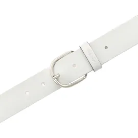 Mustang Ledergürtel Mit geprägtem MUSTANG-Logo auf der Schlaufe, 3,5 cm Gr. 90, weiß, , 39117963-90