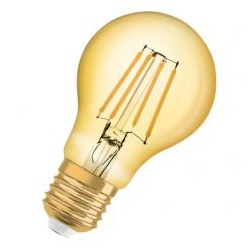 LEDVANCE LED-Vintage Lampe 1906, 6,5W, E27, 824, CL A Gold 1906