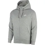 Nike Sportswear Club Fleece Herren-Hoodie Dark Grey Heather/Matte Silver/White XXL