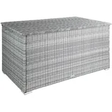 Tectake Auflagenbox 145 x 82,5 x 79,5 cm Hellgrau