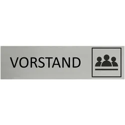 CombiCraft Aluminium Türschild Vorstand 165x45mm mit 3M-Tape