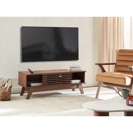 Beliani TV-Möbel TOLEDO Dunkelbraun