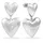 Copenhagen Studios Ohrhänger Puffy Hearts silber Edelstahl CPJ-0002-E-40