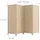 Relaxdays Paravent, 4-teilig, Faltbarer Raumtrenner, H x B: 170 x 160 cm, Bambus, Wohnzimmer, Trennwand innen, Natur