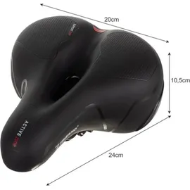 TRIZAND 20987 Schaumstoff-Fahrradsattel - Schwarz